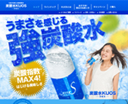 うまさを感じる強炭酸水KUOS